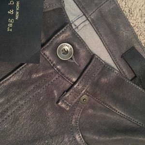 Rag and Bone Lambskin Pants